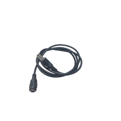 Cable con Conector Macho  ahembra (Pigtail) | Forro negro |  Alimentación para Vcc | Polarizado | Largo 1 metro | Calibre 22AWG.