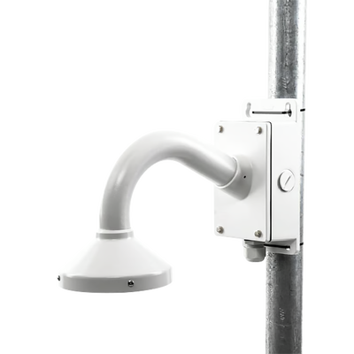 Montaje Universal de Pared con Cuello de Ganso y Caja de Conexiones / Compatible con Cámaras Domo y Bala 
