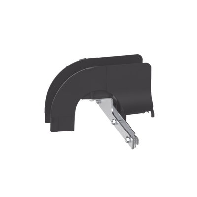 Bajada/Salida de Cables Para  Charola Wire Basket, de 2 in, Con Control de Radio de Curvatura, Color Negro