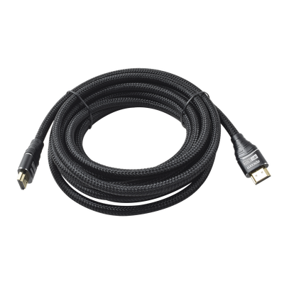 Cable HDMI Ultra-Resistente Redondo de 5m (16.4 ft) Optimizado para Resolución 4K ULTRA HD 