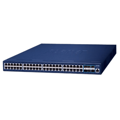 Switch Gestionado Capa 3 / 48 Puertos Gigabit + 6 Puertos 10G SFP+ / Routing IPv4/IPv6 / NMS Integrado / QoS Avanzado / Seguridad Empresarial