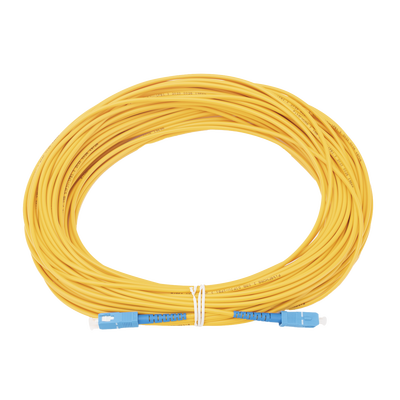 Jumper de Fibra Óptica Monomodo SC/UPC-SC/UPC Simplex de 30 Metros (98.43 Pies), 3mm