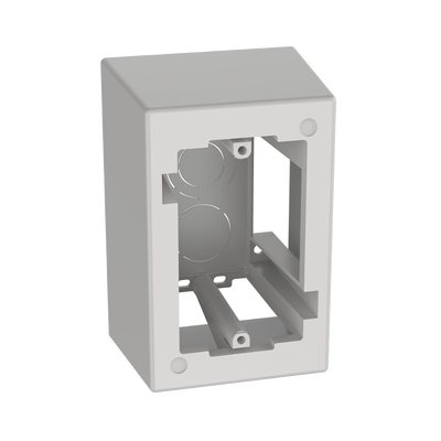 Caja de Pared Superficial de 1 Pieza, Uso Universal con Placas de Pared, con Cinta Adhesiva, Color Blanco