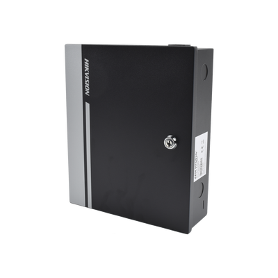 Controlador de Acceso para 1 Puerta y  2 Lectores  / Fácil Administración con Software Gratuito / Incluye Gabinete y Fuente de Alimentación 12Vcc/8A / 10,000 Tarjetas / 50,000 Eventos 