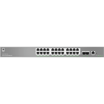 Switch Empresarial Administrable Capa 2++ / Serie GWN7800 Pro / 24 Puertos Gigabit Ethernet / 2 SFP+ / Switching 88 Gbps / VLAN 4K / QoS Avanzado / GDMS Cloud