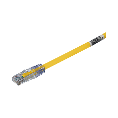 Cable de Parcheo UTP, Cat6A, 24 AWG, CM, Color Amarillo, 6.1 Metros (20 Pies)