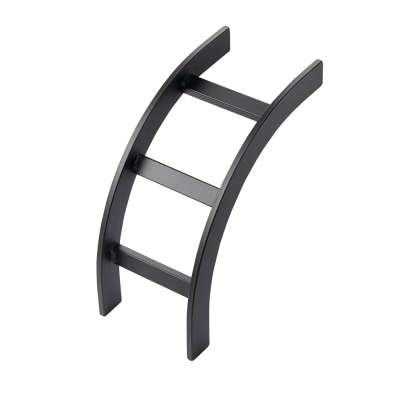 Accesorio de Escalerilla Curva Vertical (Bajada) Interior, 15 in de Ancho, de Acero, Color Negro