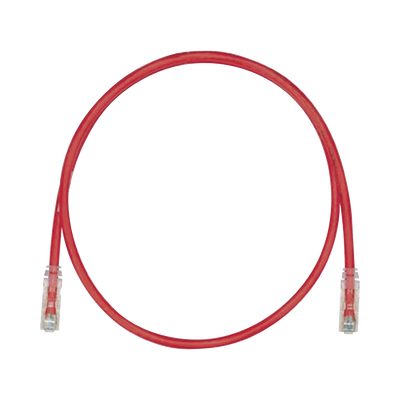Cable de Parcheo TX6, UTP Cat6, 24 AWG, CM, Color Rojo, 1.52 Metros (5 Pies)