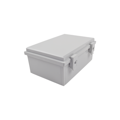 Gabinete Plástico para Exterior IP65 de 170 x 251 x 101 mm Cierre por Broche. 