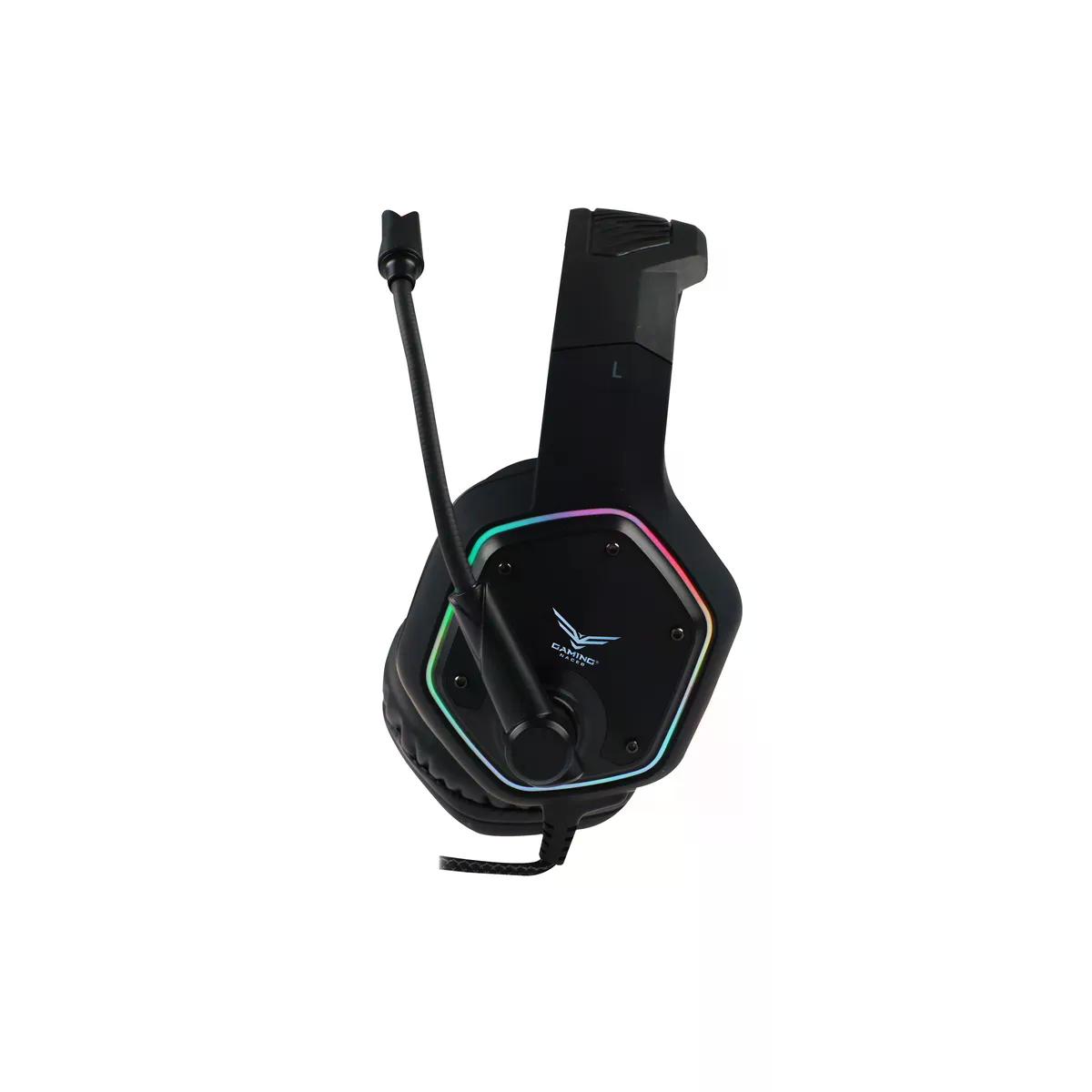 DIADEMA GAMER NACEB AUDIFONOS GAMER NAJA 7.1 ALAMBRICO 2 METROS USB NEGRO