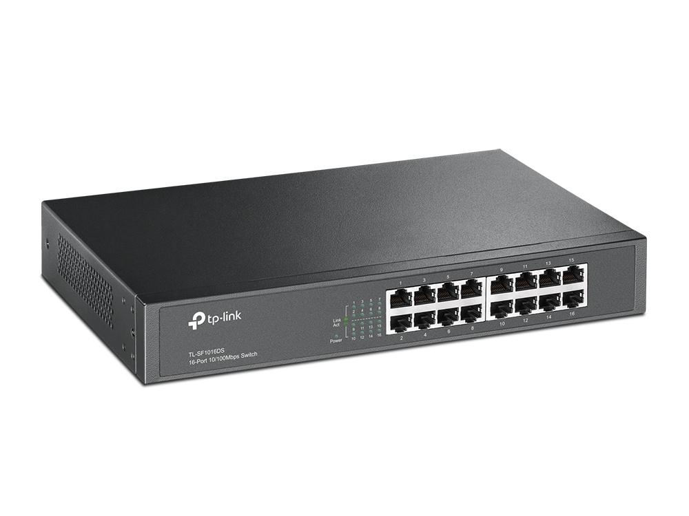 TP-LINK SWITCH ESCRITORIO/RACK/16PTOS FAST/SAVE ENERGY 70%/TL-SF1016DS