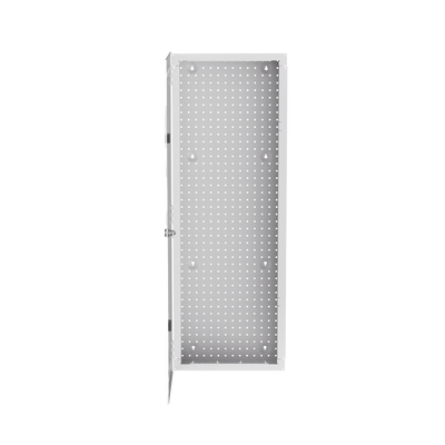 Gabinete Multipropósito de Montaje en Pared, de 42 in de Altura, Con Puerta Reversible, Fabricado en Acero, Color Blanco 
