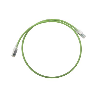 Patch Cord Z-MAX Cat6A S/FTP, CM/LS0H, 0.91 metros (3 pies), Color Verde, Versión Bulk (Sin Empaque Individual)