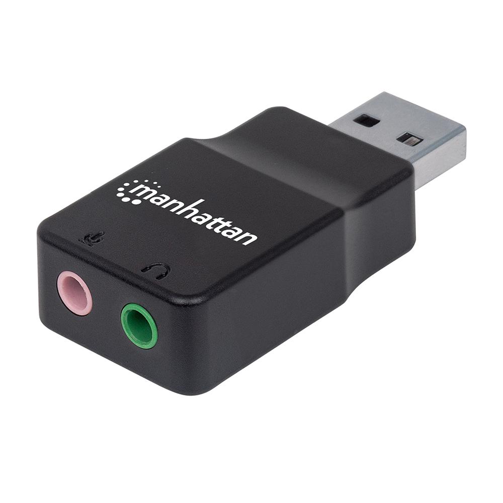 CONVERTIDOR MANHATTAN USB 2.0 A TARJETA SONIDO 2.1 152754