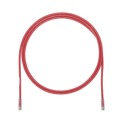 Cable de Parcheo UTP, Cat6A, 24 AWG, CM, Color Rojo, 2.13 Metros (7 Pies)
