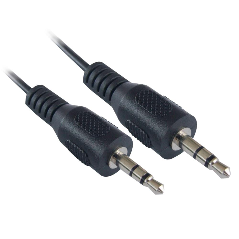 CABLE DE AUDIO MANHATTAN ESTEREO 3.5MM M-M 1.8M NEGRO 334594
