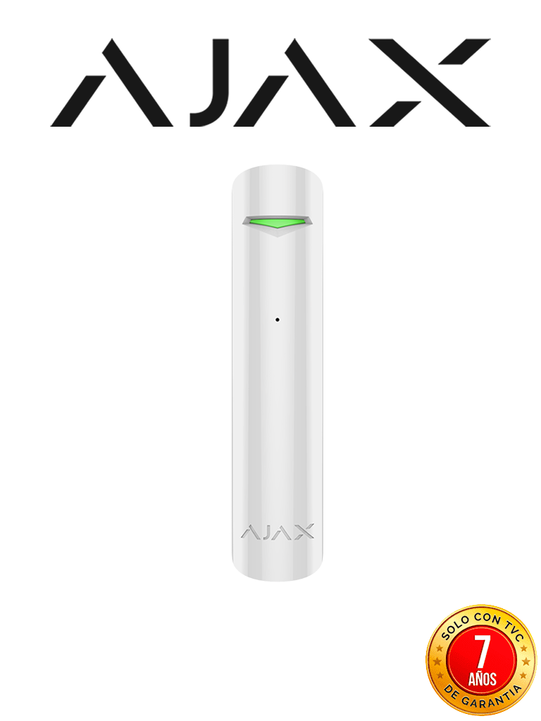 AJAX GlassProtectW - Detector de rotura de cristal Inalámbrico. Color Blanco (26317.05.WH3)