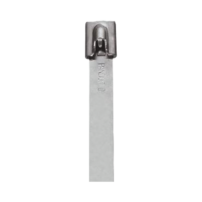 Cincho StrongHold  de Acero Inoxidable Tipo 304, 362mm largo x 7.9 mm ancho, Color Metálico, Paquete de 50pz