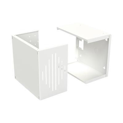 Gabinete para Resguardo de Sirena de 30 W (SF581A o SF581L No incluida), Preparación para Tamper (No incluido). 