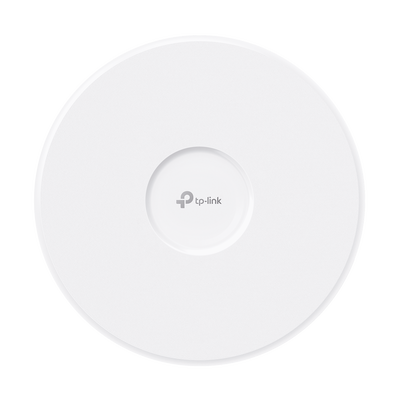Punto de Acceso Omada / Wi-Fi 7 BE22000 MU-MIMO 4x4 / 2 Puertos 10 Gbps / Mesh Omada / Operaciones Multiencale (MLO) / Configuración por Controlador o Stand-Alone / Para Montaje en Techo/pared / Alimentación PoE++