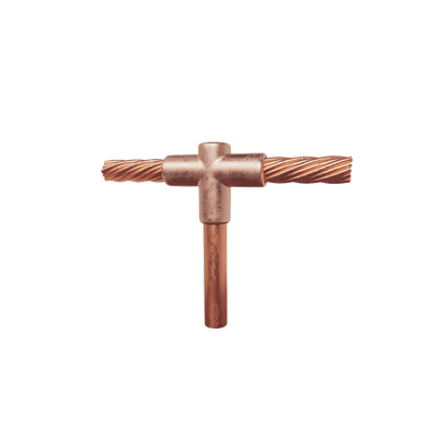 Molde para soldadura exotermica Tipo T, Tope de varilla 5/8 in. a Cable de Paso 4 AWG