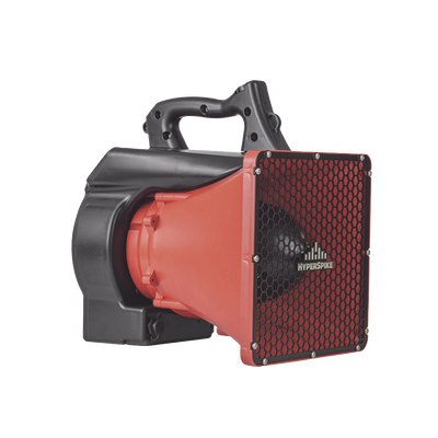 Altavoz Portátil De Alta Fidelidad HyperSpike® Serie HS-10, Con Aislante De Ruido, Color Rojo Con Negro 