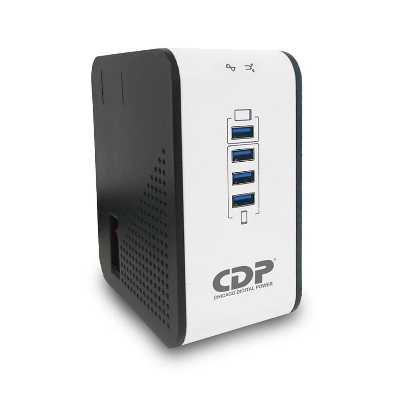 CDP R2CU-AVR1008 1000VA/500W AVR, 8 SALIDAS, 175 JULIOS, 4 PUERTOS USB, 120 VAC