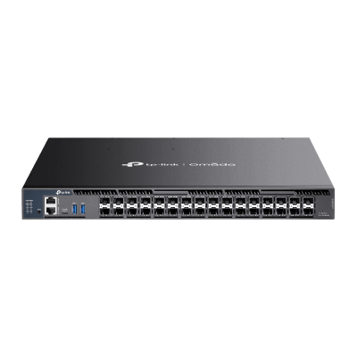 Switch Gestionado L3+ / 26 Puertos 10G SFP+ + 6 Puertos 10G/5G SFP28 / 820 Gbps Capacidad Conmutación / 410 Gbps Ancho Banda / Apilamiento 4 Unidades / Redundancia PSU / Montaje Rack