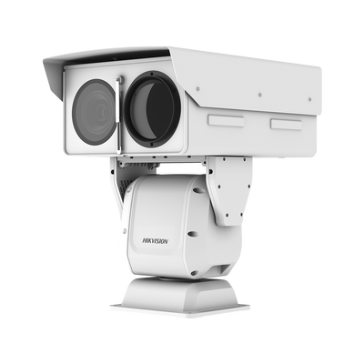 PTZ IP Punta de Poste / Lente Térmico 36 - 190 mm (640 X 512) / Lente Óptico 56X Zoom  /Exterior IP66 / 48 Vcc