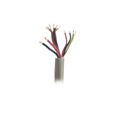 Bobina de Cable de 500 Metros (1640 Pies) / Color Gris / Sistemas de Alarmas de Intrusión y Control de Acceso / 5 Pares Calibre 22 / 1 Par Calibre 18 / Intemperie