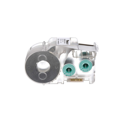 Casete de Etiqueta de Vinilo de Cinta Continua, Color Negro Sobre Amarillo, Uso Interior/Exterior, 9.65 mm de Ancho x 7.6 Metros (24.93 Pies) de Largo