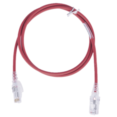 Patch Cord RJ45 6 UTP T568A/B CM/LSOH1 Rojo 2.13 Metros (7 Pies) 28AWG