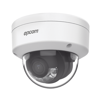 Domo IP 4 Megapixel / Lente 2.8 mm / ACUSENSE  / PoE / H.265+ / IP67 / IK08 / WDR 120 dB / Micro SD