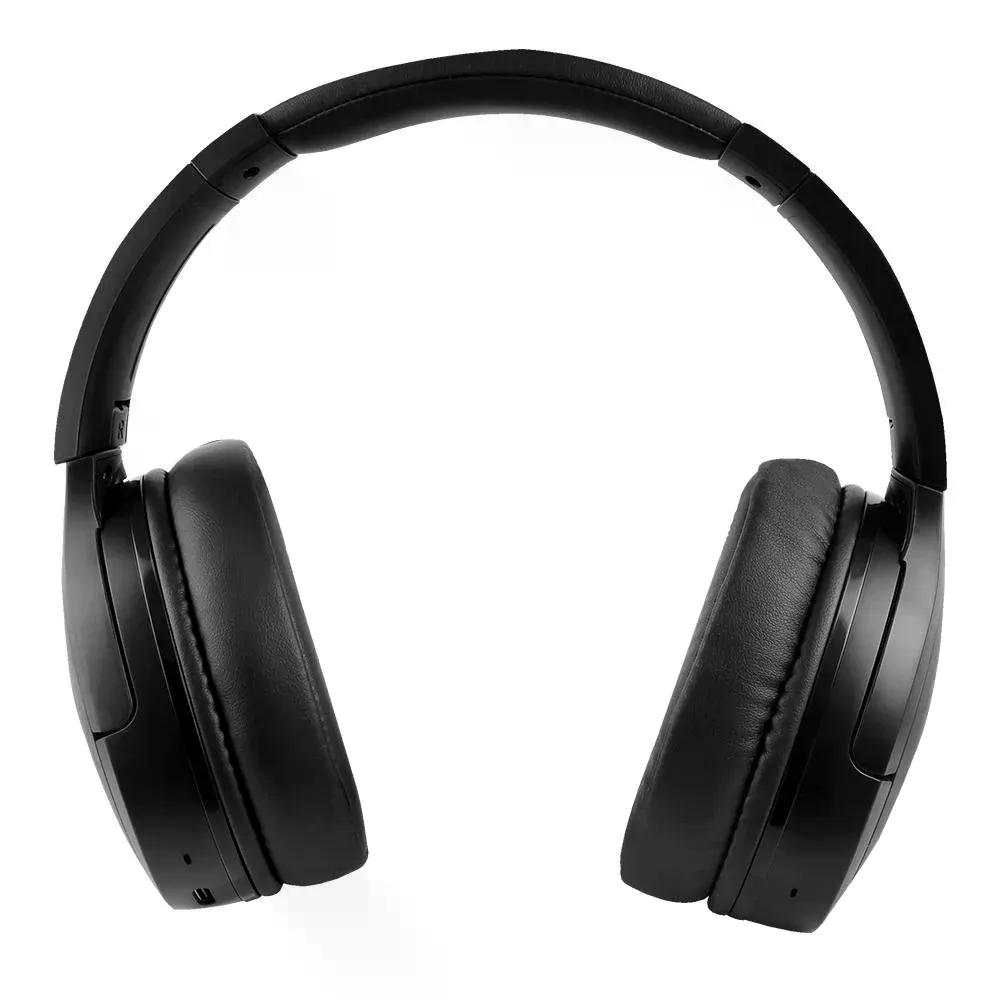AUDIFONOS PERFECT CHOICE CON MICROFONO AROUNDY BLUETOOTH INALAMBRICO NEGRO