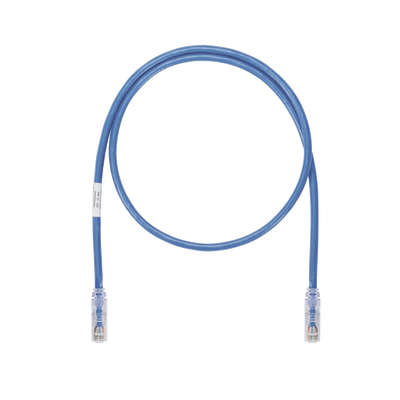 Cable de Parcheo UTP, Cat6A, 24 AWG, CM, Color Azul, 5.18 Metros (17 Pies)