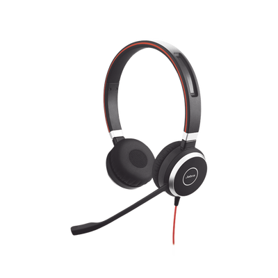 Jabra Evolve 40 Duo con Conexión USB / 3.5 mm, indicador de ocupado y cancelación de ruido pasiva (6399-823-109)