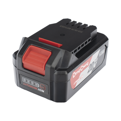 Batería de Litio 20V 4.0Ah / Indicador LED de Carga / Diseño Deslizable / Compatible con Herramientas DONGCHENG 20V