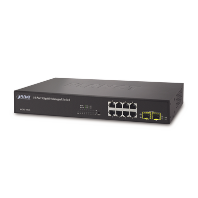 Switch administrable L2+ 8 puertos 10/100/1000T + 2 100/1000X SFP