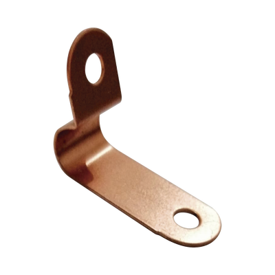 Abrazadera Bajada Pared / 100% Cobre 99.9% / Cable hasta 1" Diámetro / Muros y Techumbres / Sin Tuberías / Exterior