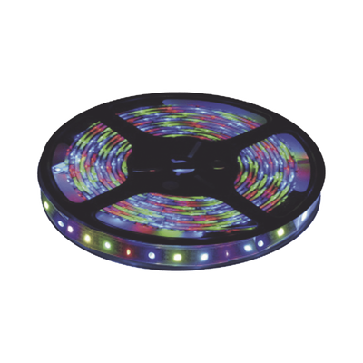 Tira Led  Multicolor de 5 m / Uso Interior / Potencia 22 W / 900 lm/ 12 V CD / IP 20 / Necesario transformador (no incluido) 