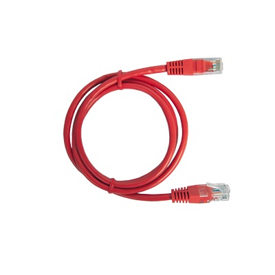 Cable de Parcheo UTP Cat5e - 1 Metro (3.28 Pies) - Rojo