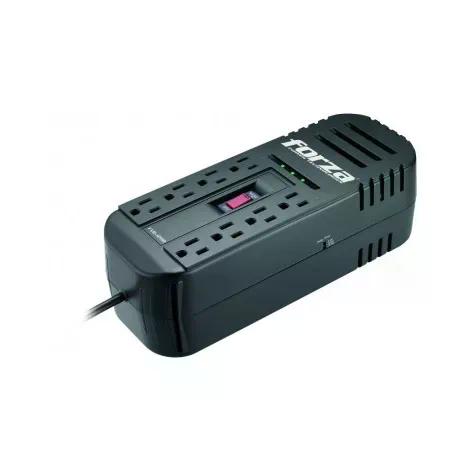 REGULADOR DE VOLTAJE FORZA FVR-2201 2200VA/1100W NEGRO 8 CONTACTOS