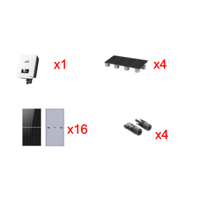 Kit Solar Interconexion  / 10kW  220Vca / Inversor AFORE / Montaje Incluido  