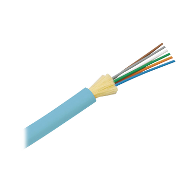 Cable de Fibra Óptica de 6 Hilos, Multimodo OM3 50/125 Optimizada, Interior, Tight Buffer 900um, No Conductiva (Dieléctrica), OFNR (Riser), Precio Por Metro