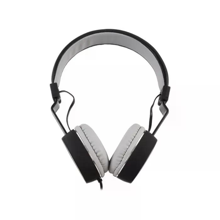 DIADEMA NACEB AUDIFONOS CON MICROFONO NA 0310G ALAMBRICO 1.2 METROS 3.5MM NEGRO GRIS