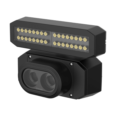 Camara IP Dual 4K, Funcion para reconocimiento de Codigos de Barra BCR / 2 lentes 25mm / Luz Blanca incluida /  