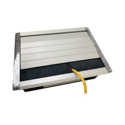 Caja Universal Vacía de 2 Módulos para Instalación en Escritorio (Voz, Datos, Video, Contactos Eléctricos), (No Incluye Accesorios)