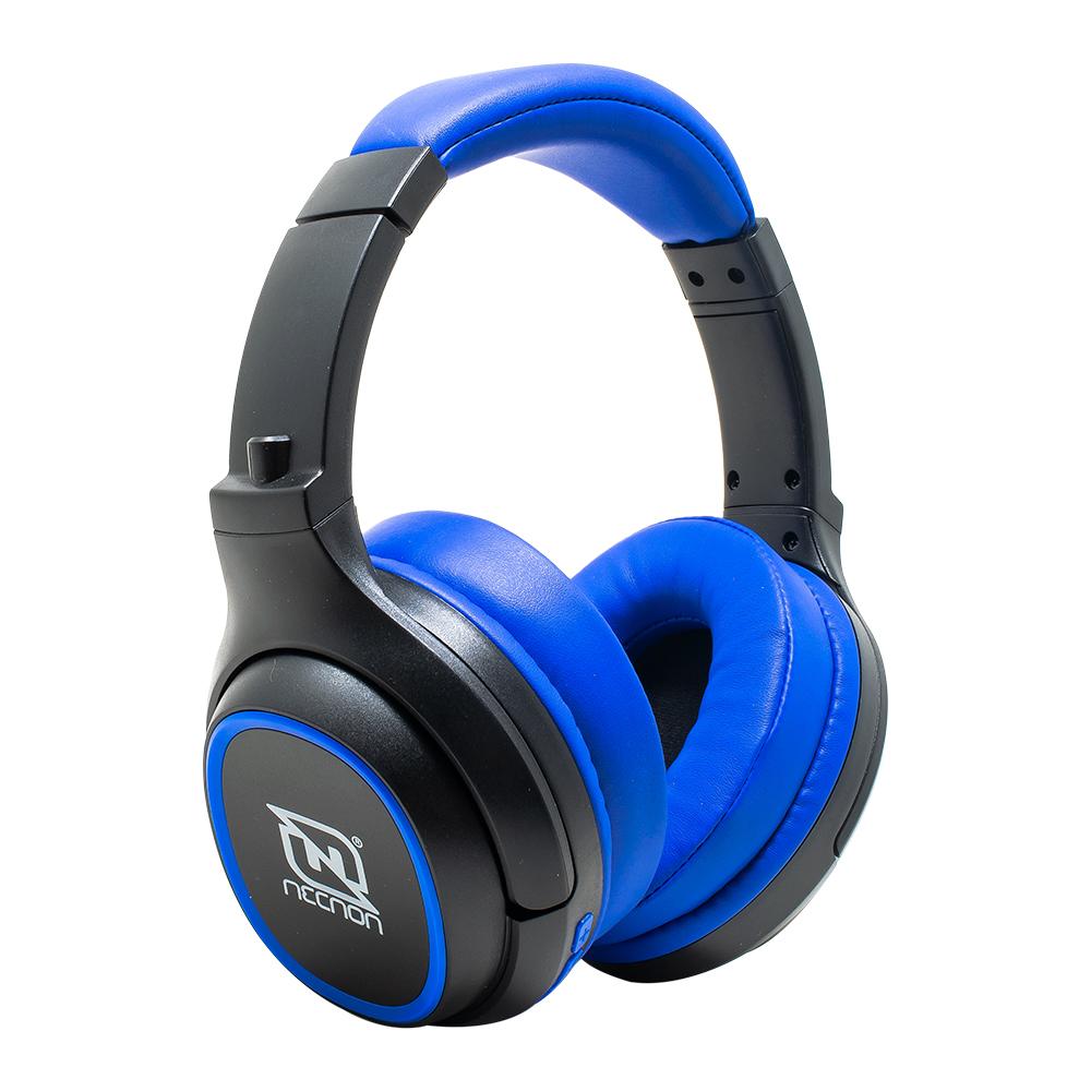 DIADEMA NECNON CON MICROFONO NBH 02 BLUETOOTH INALAMBRICO AZUL NBAB0203TC