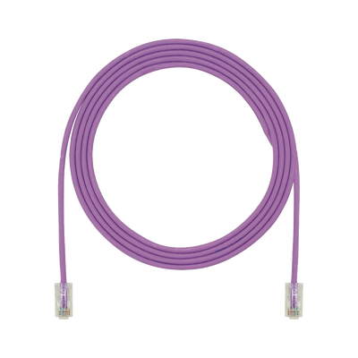 Cable de Parcheo UTP, Cat6A, 24 AWG, CM, Color Violeta, 6.71 Metros (22 Pies)