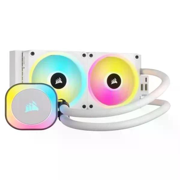 ENFRIAMIENTO LIQUIDO CORSAIR ICUE LINK H100I RGB 240MM BLANCO CW-90610